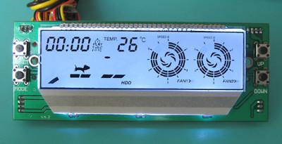 Cheap Fan Speed Indicator LCD Digital Adjusted manually Optical Bay Front Panel for sale