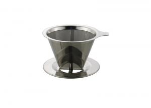 Best 304 Stainless Steel Coffee Filter Simple Coffee Worker With Folded Edge wholesale