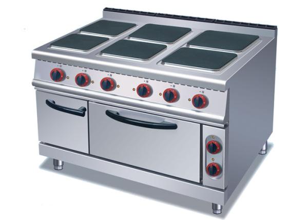 Cheap 4 Or 6 Plates Electric Range Cookers Round / Square Freestanding Electric Cooker for sale