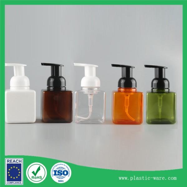 Cheap 250 ml  Bottle of hand sanitizer for cleansing milk in square shape DIY Foam bottles for sale