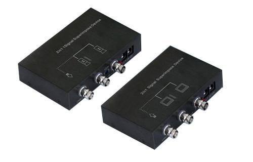 Cheap 2 to 1 Video Multiplexer over Coax & Signal Superimpose Device for sale