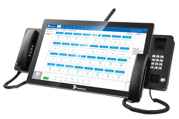 Cheap IP PBX Telephone System Control Center 22" Touch Screen Dispatch Console for sale