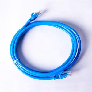 China HDPE Insulation 1.5m Ethernet Lan Cable  Blue CCA Cat6 UTP Patch Cord on sale
