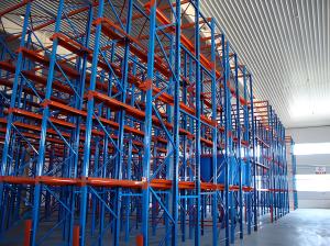 China 2 Double Deep Pallet Racking System Metal Rack Warehouse on sale