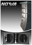 Black Line Array Sound System For Concert , Powered Speaker System 140dB