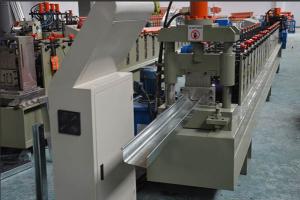 10 Steps Portable Vally Gutter Roll Forming Machine Rolling Speed 10-15m/min