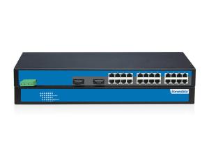 China 26 port fast Ethernet switch, 24 RJ45 + 2 fiber ports, unamanaged, rack mount on sale