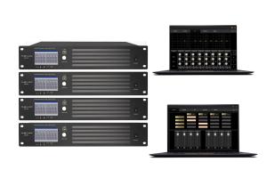 DSP Network Audio Amplifier 900W , Class D Mixer Power Amplifier With Control Software