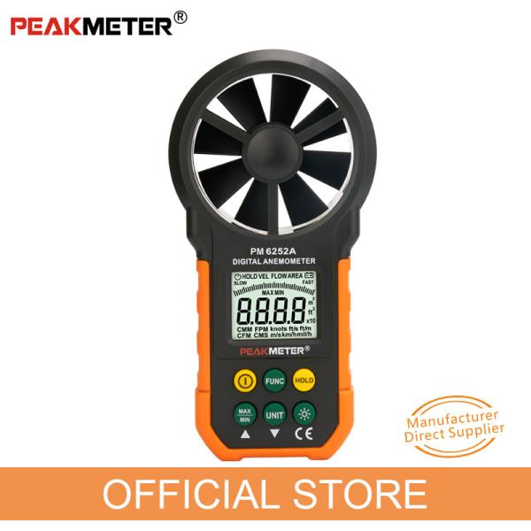 Cheap Environmental Air Wind Meter Anemometer , Flow Area Setting Handheld Wind Speed Indicator for sale