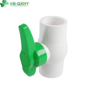 Materials White PVC Ball Valves with Blow-Down Function and Colourful Handle