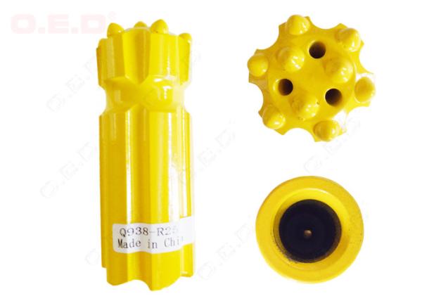 Cheap R38 Round Thread Button Bit , 38mm Drill Bit For Mining Machine Parts for sale