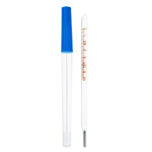 China 42c Prism Glass Thermometer Oral , 32C Thermometer Glass Mercury on sale