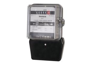Electromechanical Single Phase Induction Type Energy Meter for Indoor / Outdoor Use