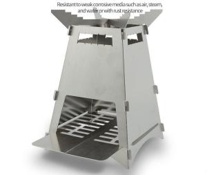 China Foldable Stainless Steel Campfire Barbecue Stove Grill BBQ For Easy Setup And Cleanup on sale