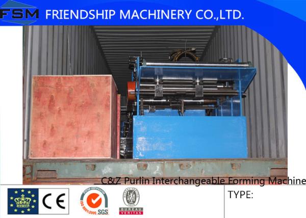 Cheap Automatic Steel C Z Purlin Roll Forming Machine With PLC Control System for sale