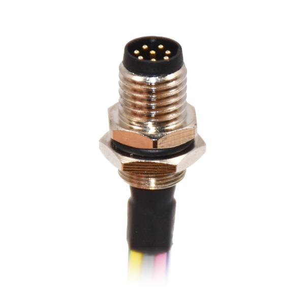 Cheap 2 3 4 5 Pin M8 Circular Connector Sensor Plug IP67 Panel Front Mount Socket for sale