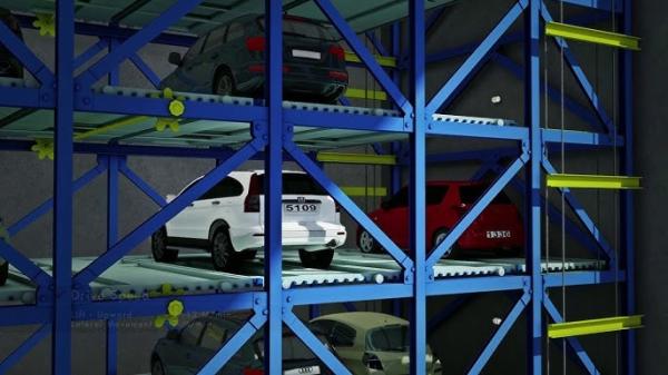 Cheap Automatic Horizontal Circulation Parking System With Emergency Stop Button for sale