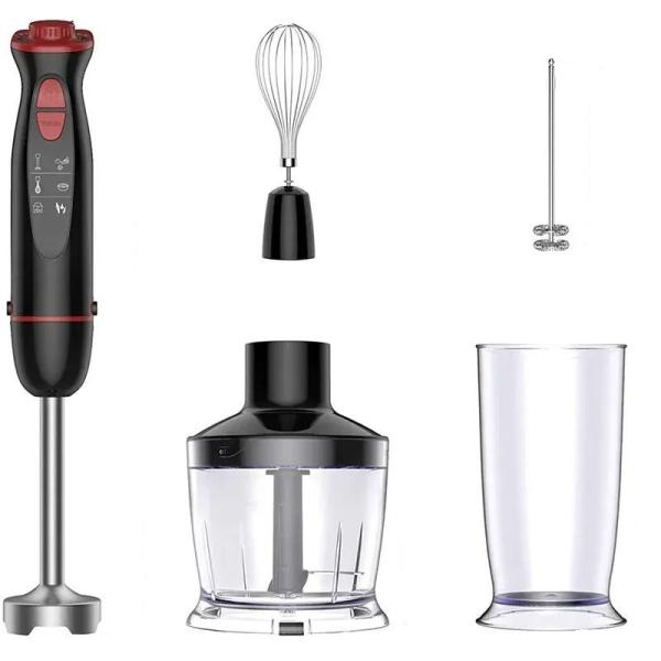 12 Speed Handheld Immersion Stick Blender With Stainless Steel Blades