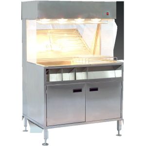 60cm Width French Fries Chips Display Warmer 304SUS Material