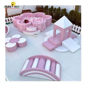 Best Soft Play Set Playground Pastel Climb And Play Soft Blocks Pink White Flower Mini wholesale