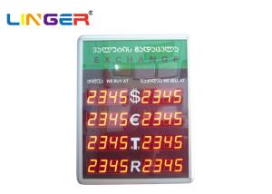 Georgia Language Led Exchange Rate Display Panel Board With Large Digit