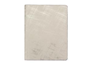 Silver Hardbound Notebook Journal , Leather Bound Notebook A5 Hot Stamping