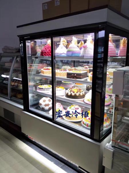 Cheap LED Lighting Cake Display Cooler Intelligent Precise Temperature Control for sale