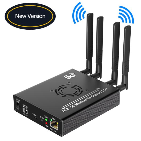 Cheap NGFF(M.2) 4G/5G Module To Type C Adapter With POE Module And Dual SIM Card Slot And RJ45 Port, Realtek RTL8125BG Controller for sale