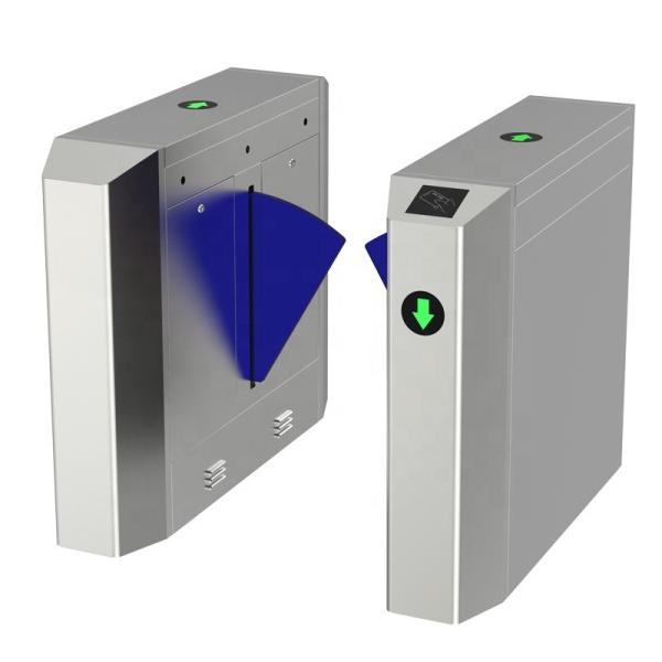 Cheap TTL232 Communication Flap Barrier Turnstile With High/Low Level Control And Indicator for sale
