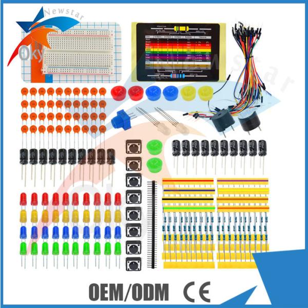 Cheap LED Resistor Buzzer Breadboard Dupont cable Electronic Starter Kit For Arduino , Universal Parts for sale
