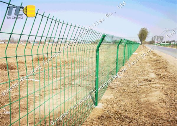 Cheap Pvc Coated Welded Wire Fence High Speed Protection Net Corrosion Resistance for sale