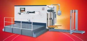China Semi-auto Die-cutting and Creasing Machine, Flatbed Die-cutting + Creasing, stripping unit as option on sale