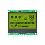 3.0" LCD 128x64 Graphic LCD Display | STN Positive Display | Yellow-Green