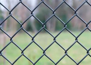 PVC Coated Diamond Chain Link Fencing Galvanized 2.0mm Diameter 60 X 60mm