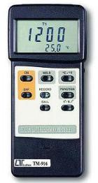 Cheap Electronic Testing Equipment Low Power LCD Display TM916 Dual Therometer for sale