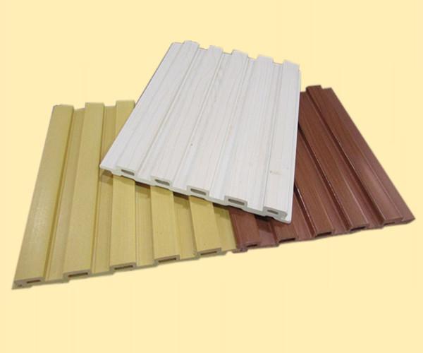 Cheap Wood Plastic Composite Wpc Wall Cladding Four Grooves Mouldproof for sale