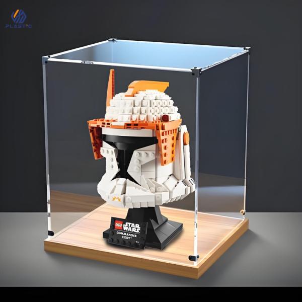 Cheap Clear Perspex Acrylic Display Box Tabletop Acrylic Case For Figures OEM Service for sale