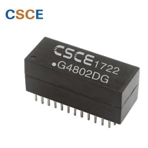48 Pin Power Over Ethernet Transformer DIP 10 / 100 / 1000 Base - T ROHS Approved