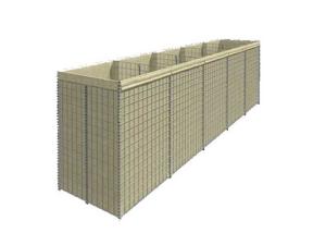 China Green 76x76mm HESCO Wall Wire Basket Rock Retaining Wall on sale