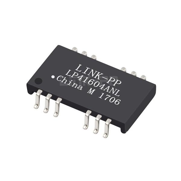 Cheap Hanrun HR681686 Compatible LINK-PP LP41604ANL 10/100 Base-T Single Port Low Profile Ethernet Transformer Modules for sale
