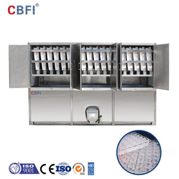 Cheap 1000 ~ 20000Kgs / 24H Industrial Ice Cube Making Machine , Ice Makers Machines For Cold Drink for sale