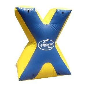 Cheap Entermainment Usgae Weave String Structure Inflatable Paint Bunker Trampoline Combo for sale