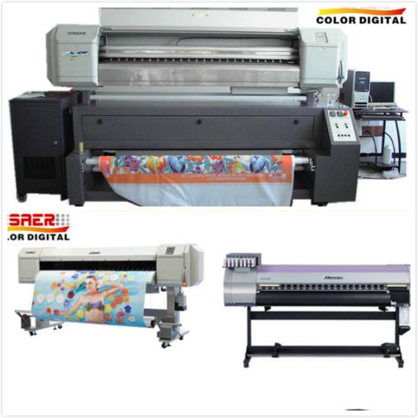 Cheap Polyester Textile Mutoh Sublimation Printer Inkjet Printer Roll To Roll Dual CMYK Color for sale