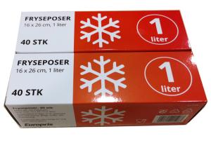 Food Freezer Clear LDPE Recyclable Reusable Bags Flat Bottom Seal