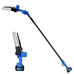China 7'' Electric Long Pole Chainsaw Mini Extension Battery Powered Cordless Pruning Chainsaw on sale