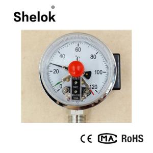 China Electric contact IP55 1.0 temperature controller temperture gauge on sale
