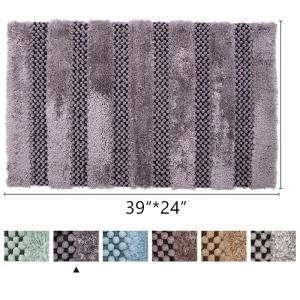 China Polyester Shaggy Microfiber Chenille Bath Mat Customizable Fast Drying on sale