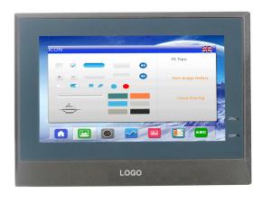 China 7 Inch Industrial Touch Screen HMI , HMI Touch Screen Panel 800×400 Resolution on sale