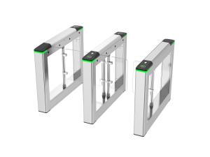 China Zento Swing Barrier Gates Turnstile Access Control With Card Reader for Gym Building on sale