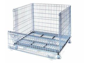 Custom made stackable wire container industrial stackable storage wire mesh containers